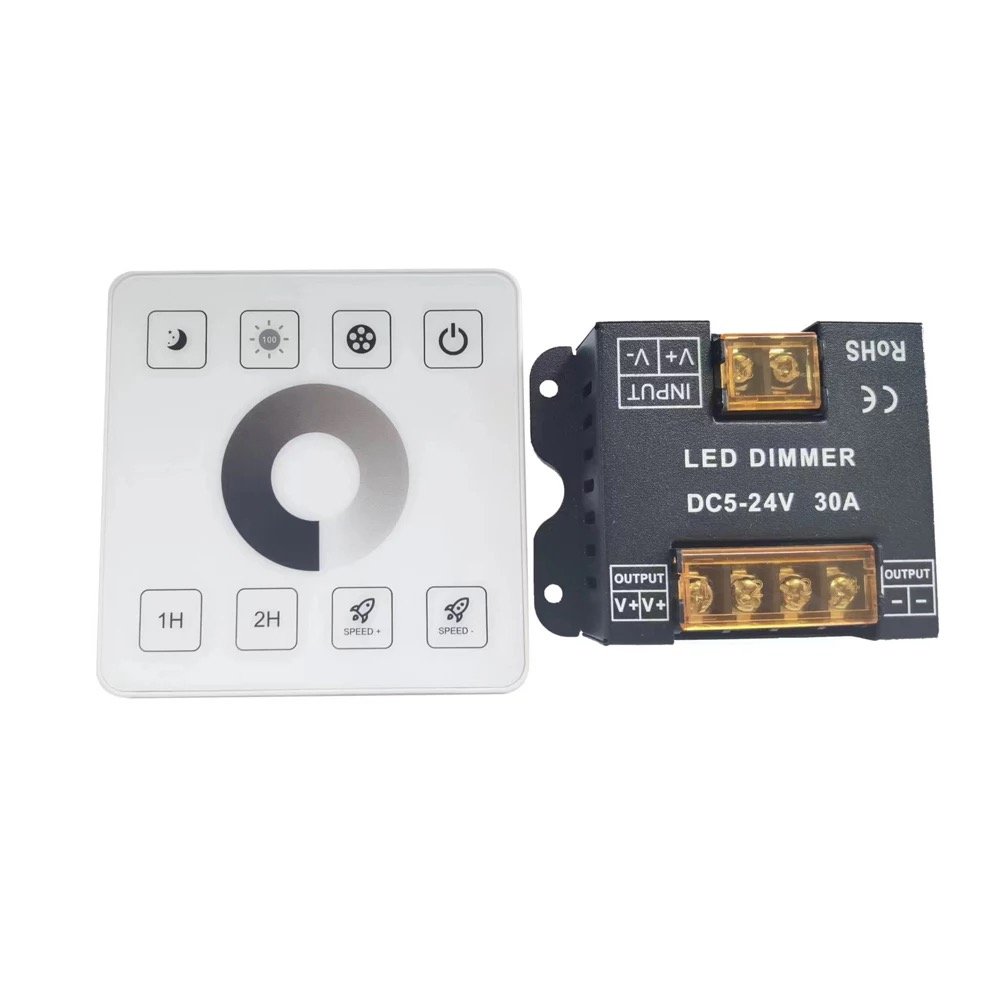 Wall mounted touch panel led controller-Single color RF touch panel controller — Led addressable lights & controllers in Islamabad | Voltedge Lighting