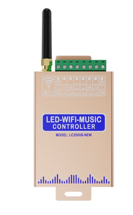 Led wifi music controller
