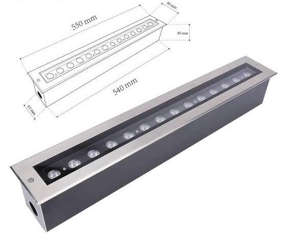 Led waterproof recessed landscape light