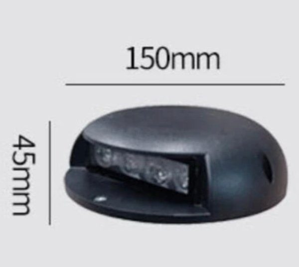 One way surface mounted ground/deck light