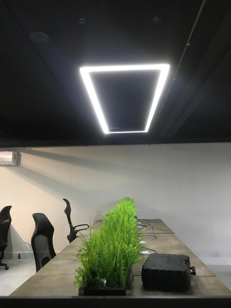Led suspended rectangular linear lighting — Linear hanging & recessed bar lights in Islamabad | Voltedge Lighting