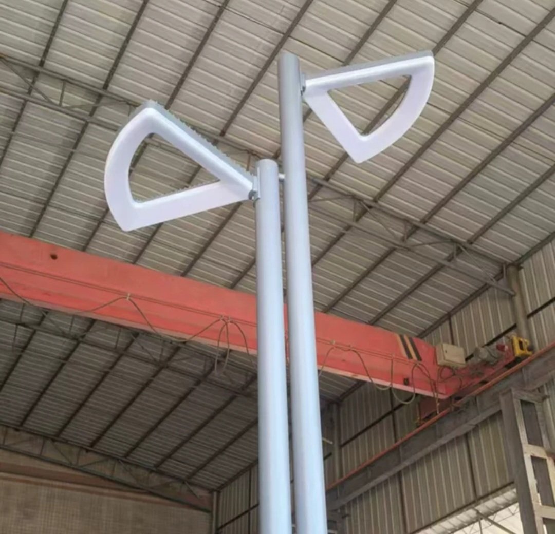 Double sided modern led decorative pole light 3m — Led pole lights in Islamabad | Voltedge Lighting