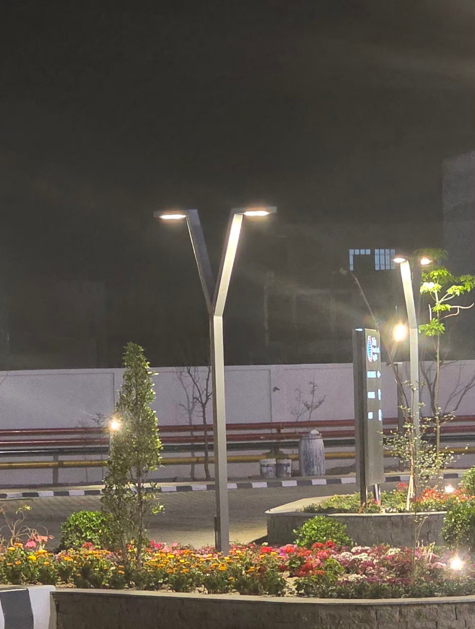 Y shaped modern designed garden pole light — Led pole lights in Islamabad | Voltedge Lighting