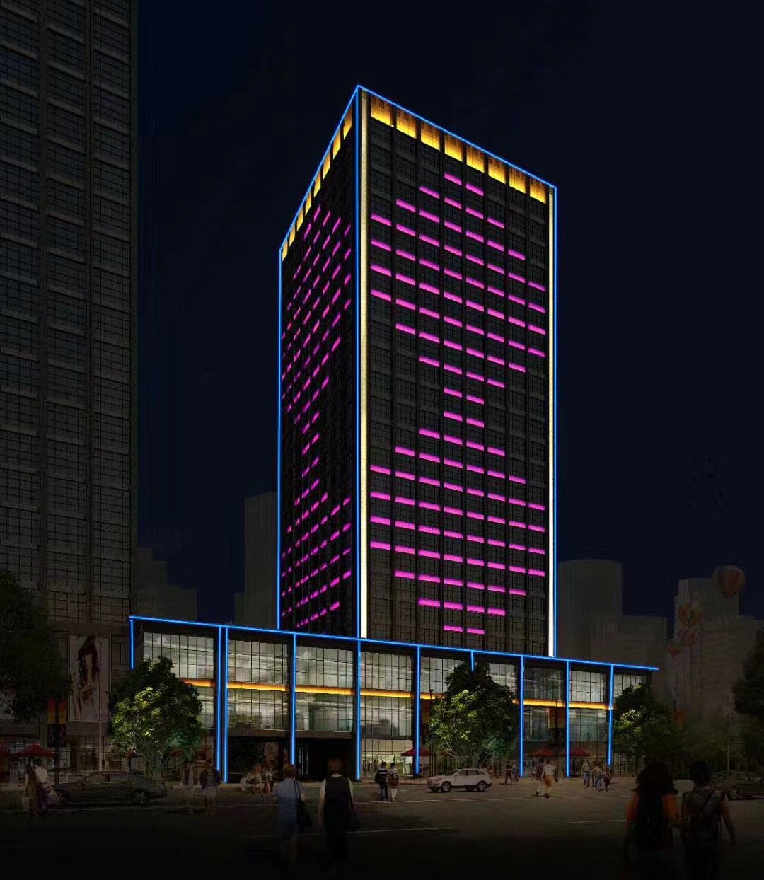 Addressable RGBW led linear light — LED facade lighting in Islamabad | Voltedge Lighting