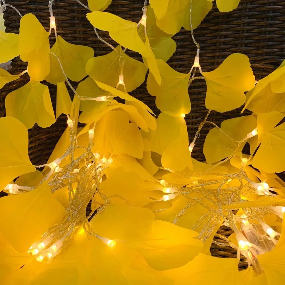 Artificial ginkgo leaves led decorative string light — String lights and decorative hanging lanterns in Islamabad | Voltedge Lighting