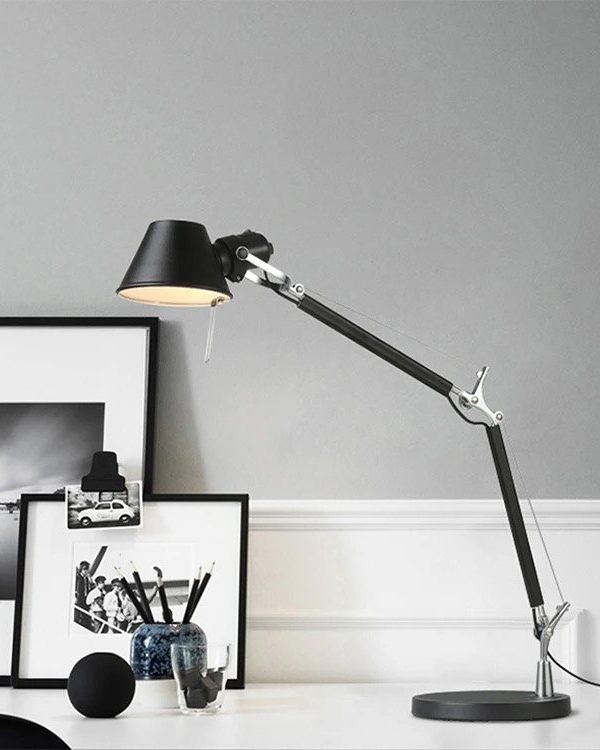 Modern led foldable metal study lamp