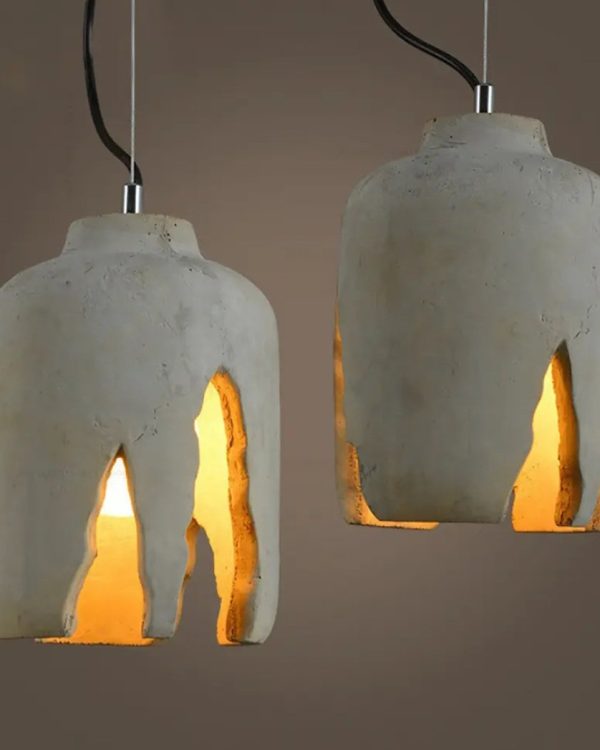 Vintage style cemented pendant lamp