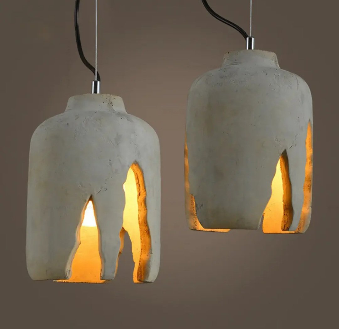 Vintage style cemented pendant lamp — Pendants in Islamabad | Voltedge Lighting