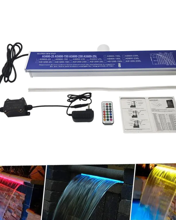 Led rgb waterfall lamp