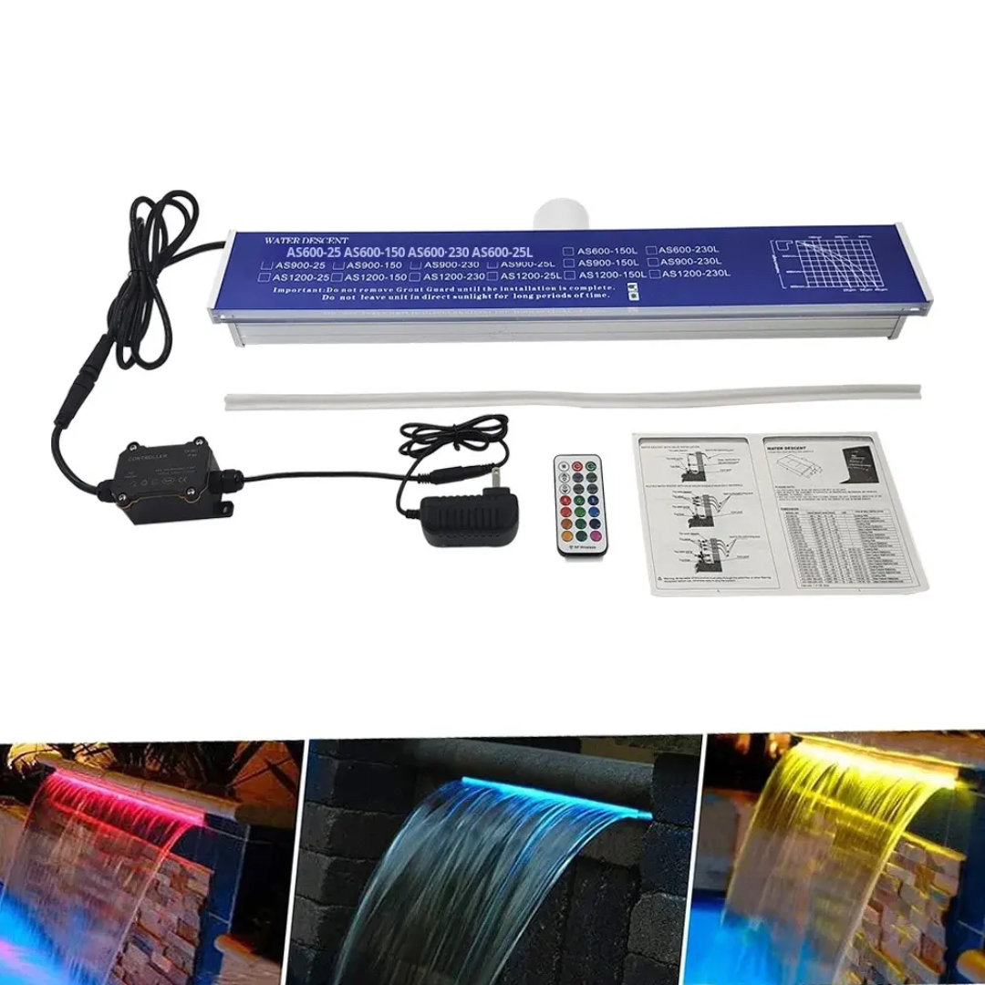 Led rgb waterfall lamp — Swimming pool and fountain lights in Islamabad | Voltedge Lighting
