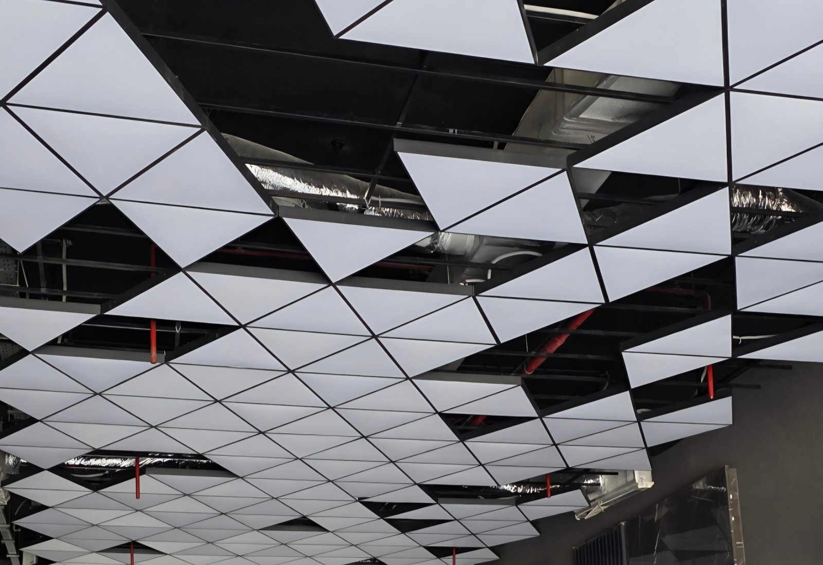 Customised led triangular solid hanging/surface mounted light — Custom lighting in Islamabad | Voltedge Lighting