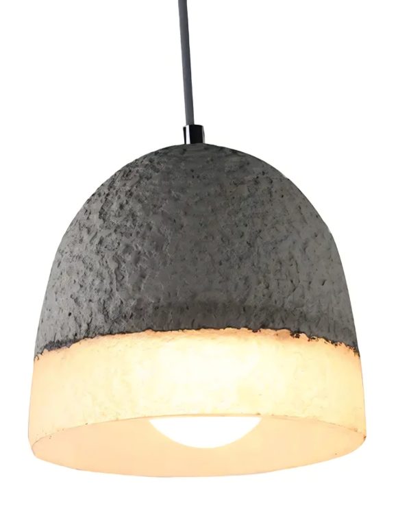 Cemented retro style hanging light