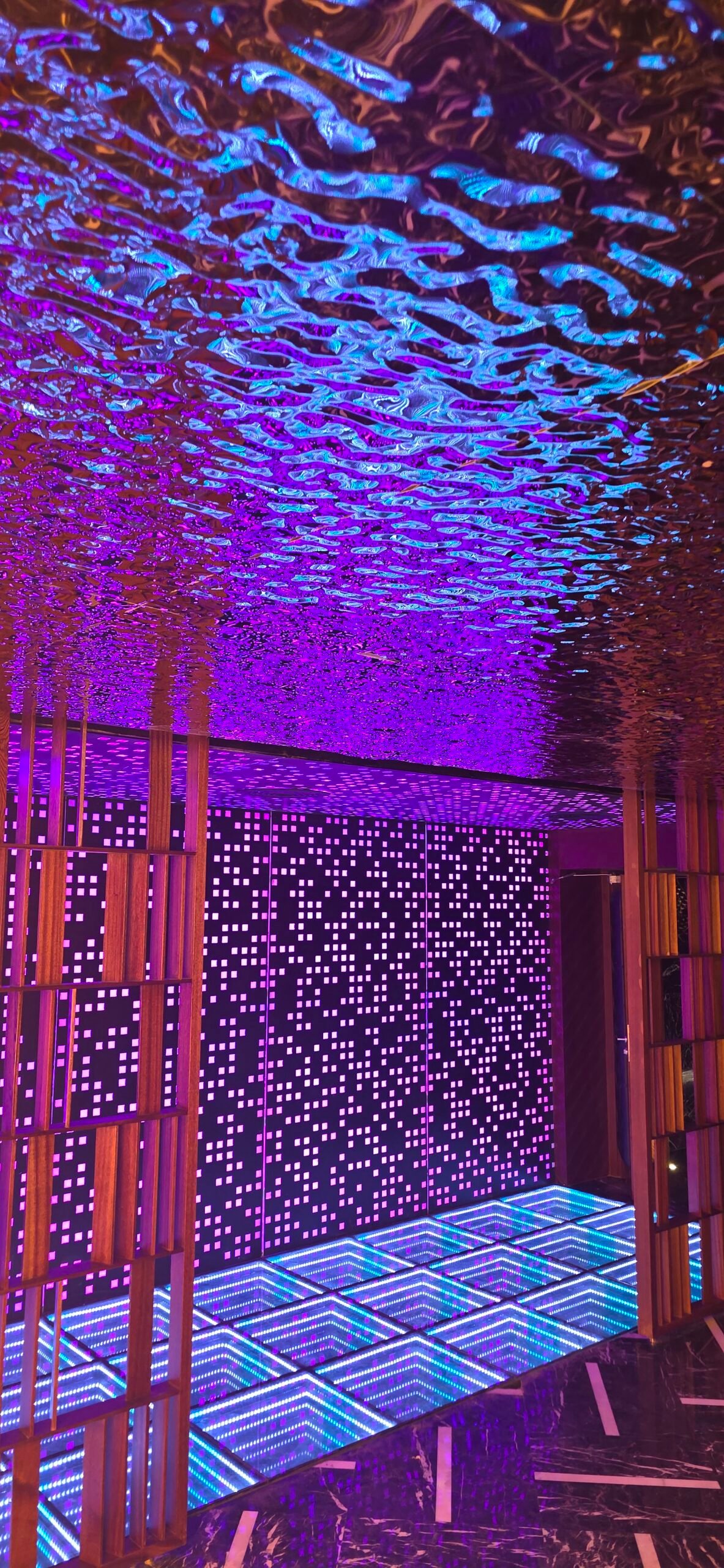 Water ripple metal sheet ceiling/wall cladding — Lighting fixtures in Islamabad | Voltedge Lighting