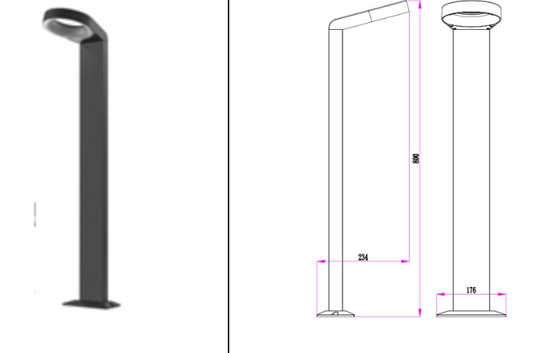 Led bollard light — Bollard and path lights in Islamabad | Voltedge Lighting
