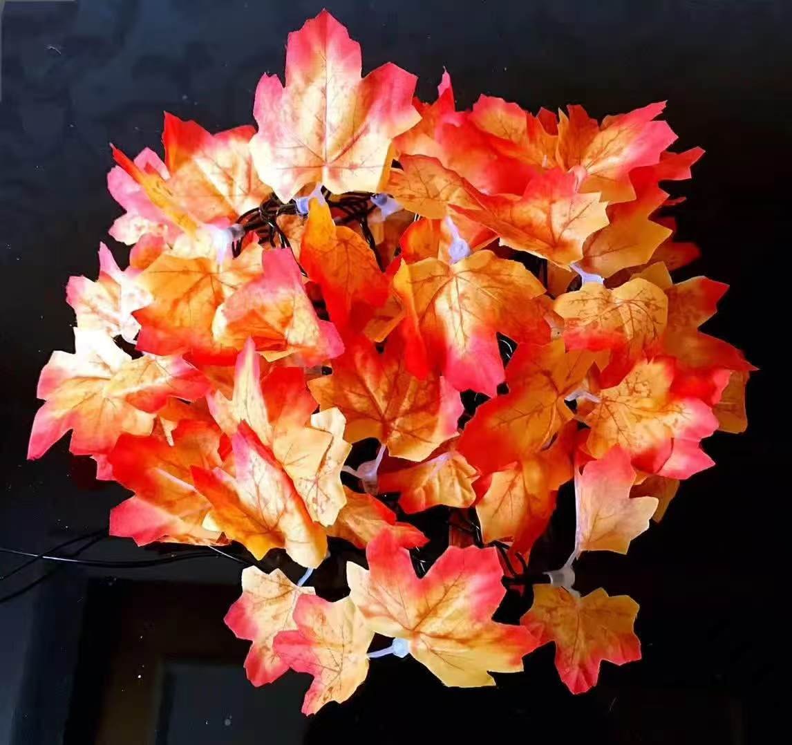 Maple leaves led decor string light — String lights and decorative hanging lanterns in Islamabad | Voltedge Lighting
