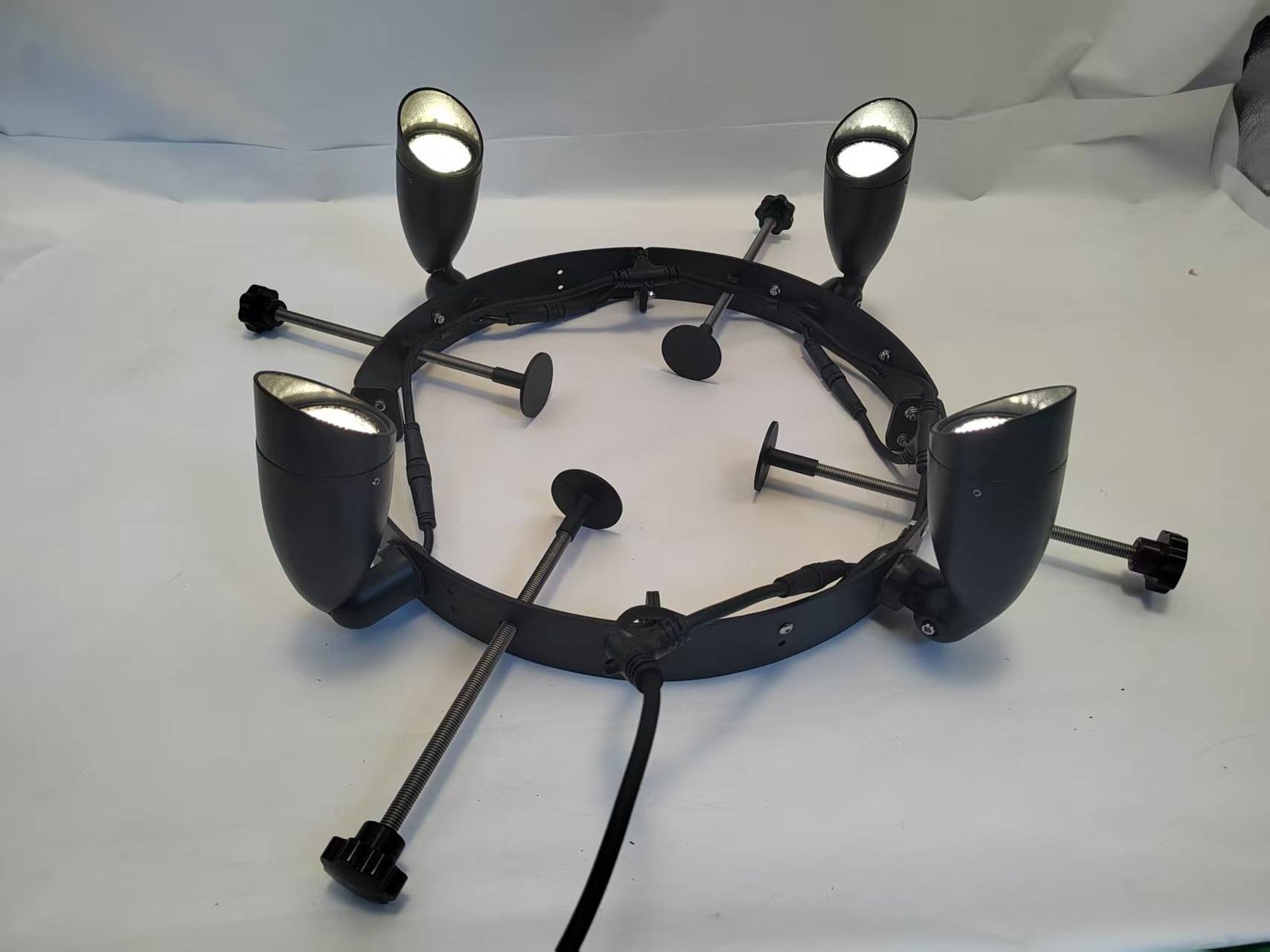 Palm tree led ring light with 4 spot lights — Spot & flood lights in Islamabad | Voltedge Lighting