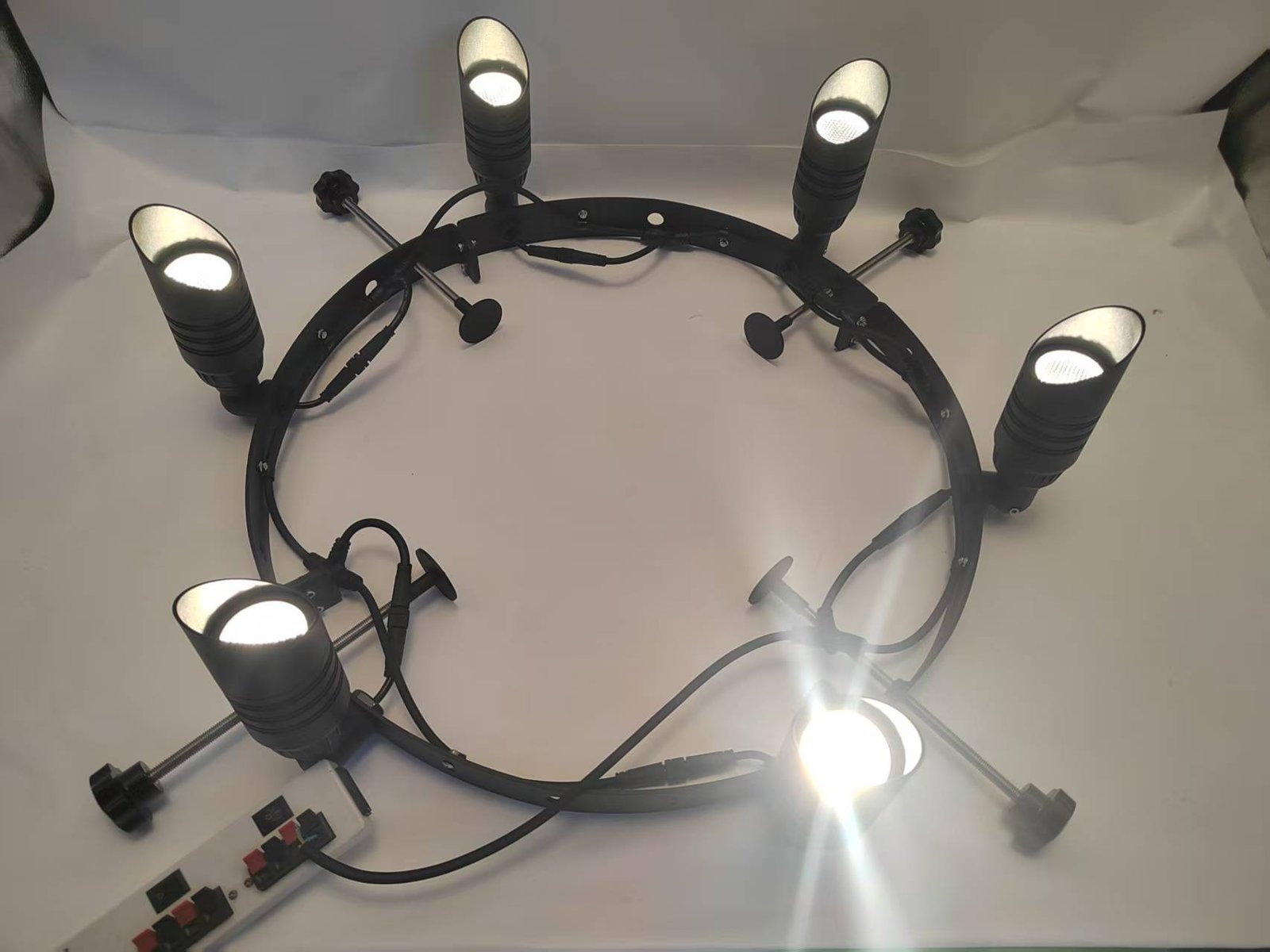 Palm tree led ring light with 6 spot lights — Led tree lights in Islamabad | Voltedge Lighting