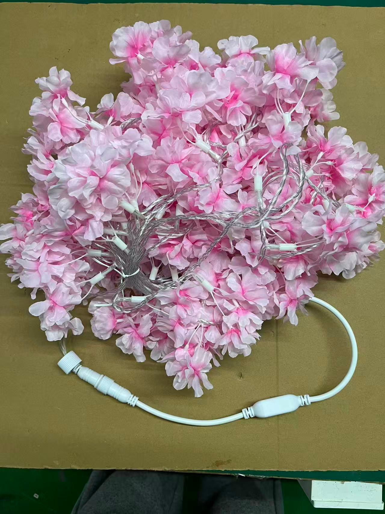 Pink peach blossom leaves artifical led decorative string light — String lights and decorative hanging lanterns in Islamabad | Voltedge Lighting
