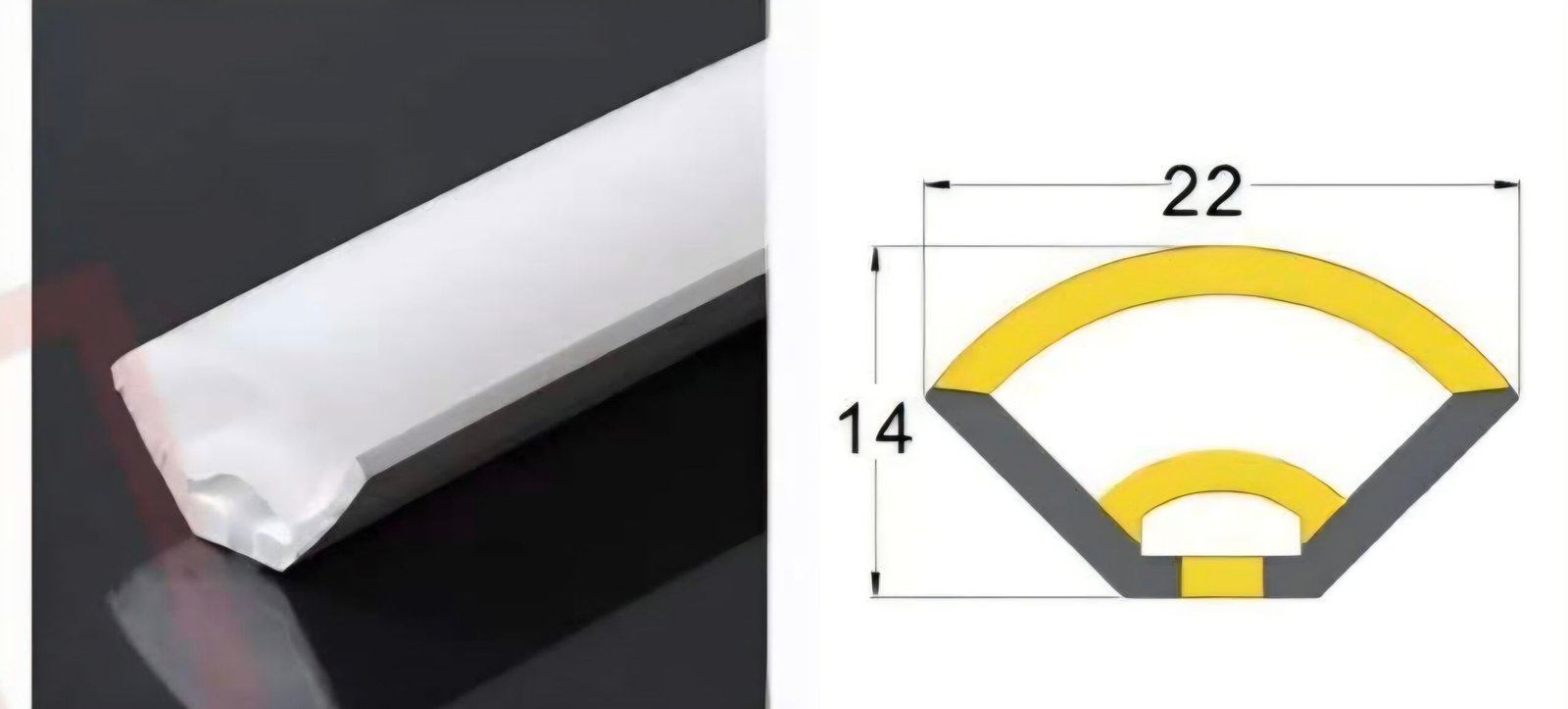 Led corner silicon profile light — Indoor lighting in Islamabad | Voltedge Lighting